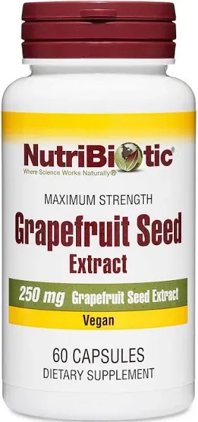 NutriBiotic, Grapefruit Seed Extract, 250 mg , 60 Capsules