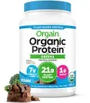 Orgain Organic Protein & Greens Creamy Chocolate Fudge Plant Based Protein Powder 1.94 lbs