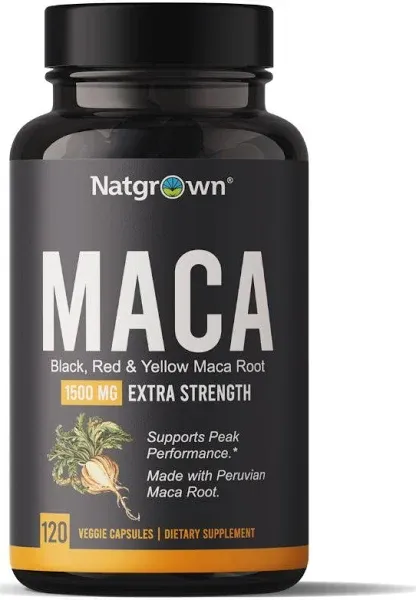 Natgrown Organic Maca Root Powder Capsules