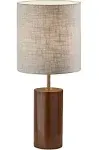 Adesso Dean Table Lamp - Walnut