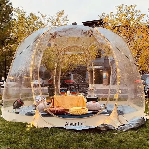 Alvantor Pop Up Bubble Tent 12'x12' Instant Igloo Tent Beige