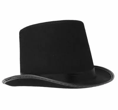 Vctitil Retro Top Hat Magician Black Color Hat Costume Cosplay Props Party Steampunk Circus Ringmaste Role Play