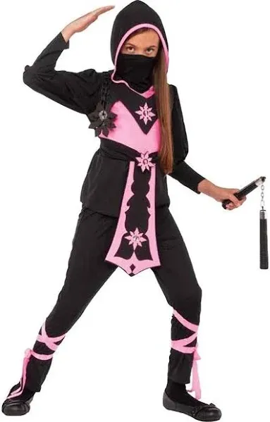 Rubie's Child's Pink Crystal Ninja Costume, Medium