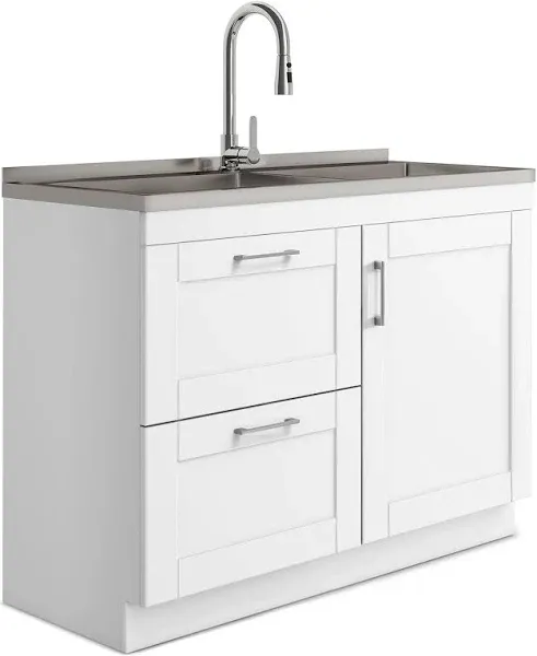 Simpli Home Modern Wide Shaker Laundry Cabinet