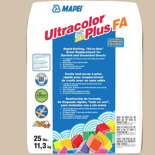 Mapei Ultracolor Plus Flexible 120 Black  Grout 2kg Wall and floor