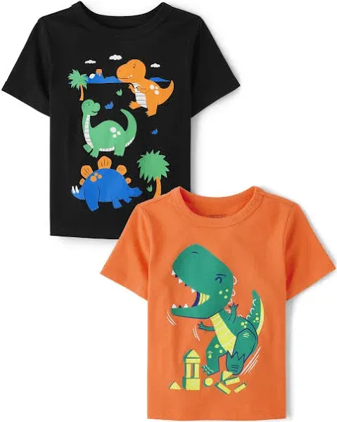 The Children's Place Baby and Toddler Boys Dino Graphic T-Shirt