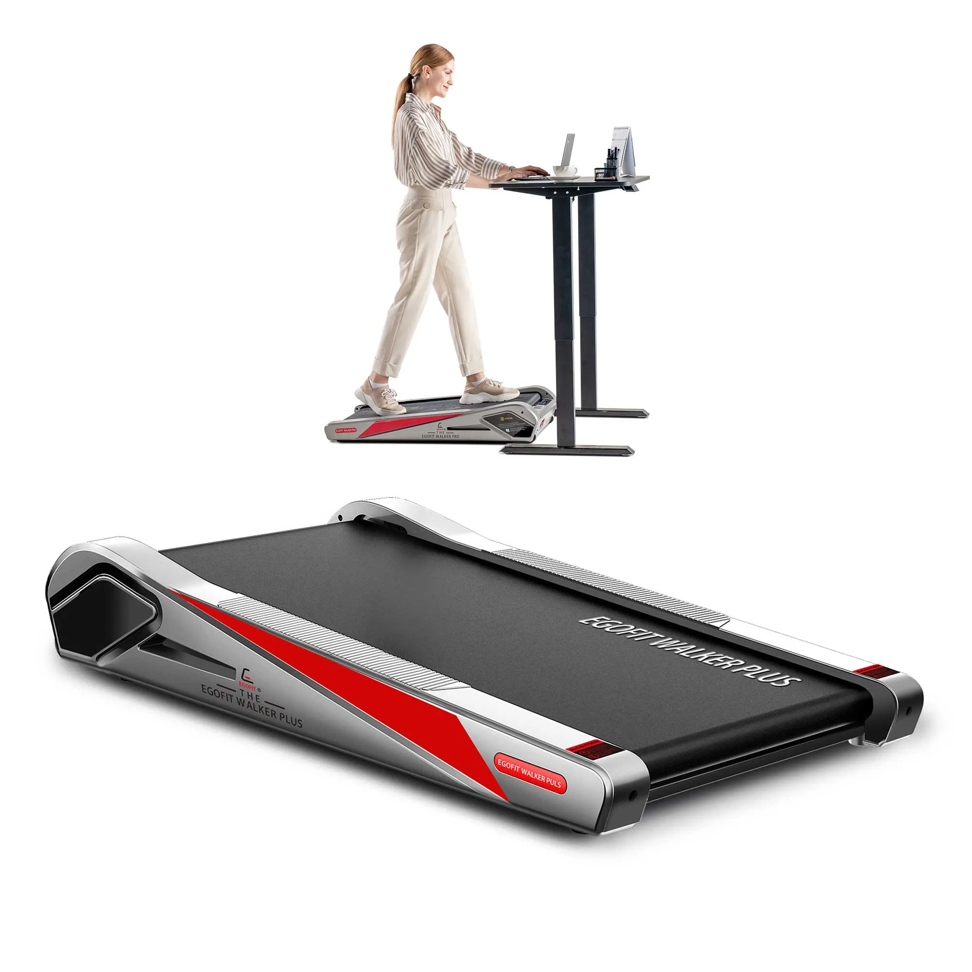 Egofit Walker Pro M1: Compact, Quiet, and Powerful Under Desk Treadmill for Home Office. Burn Calories, Reduce Stress, and Alleviate Back Pain Easily!