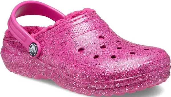 Crocs Kids' Classic Glitter Lined Clog