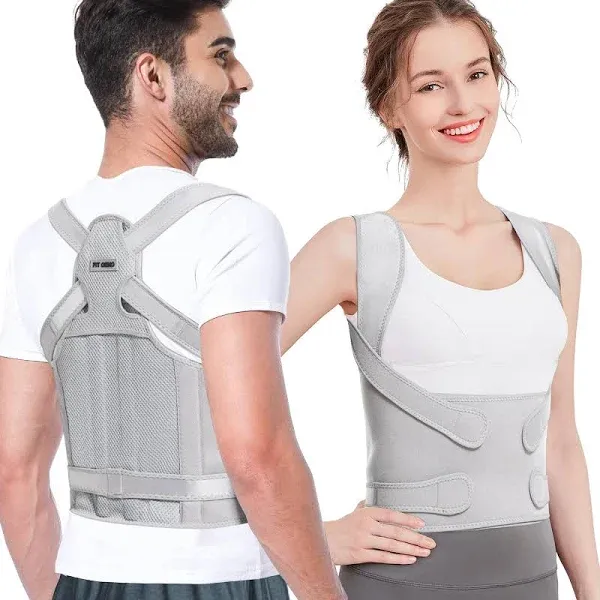 Fit Geno Posture Corrector for Women and Men Adjustable Back Brace & Straightener for Scoliosis