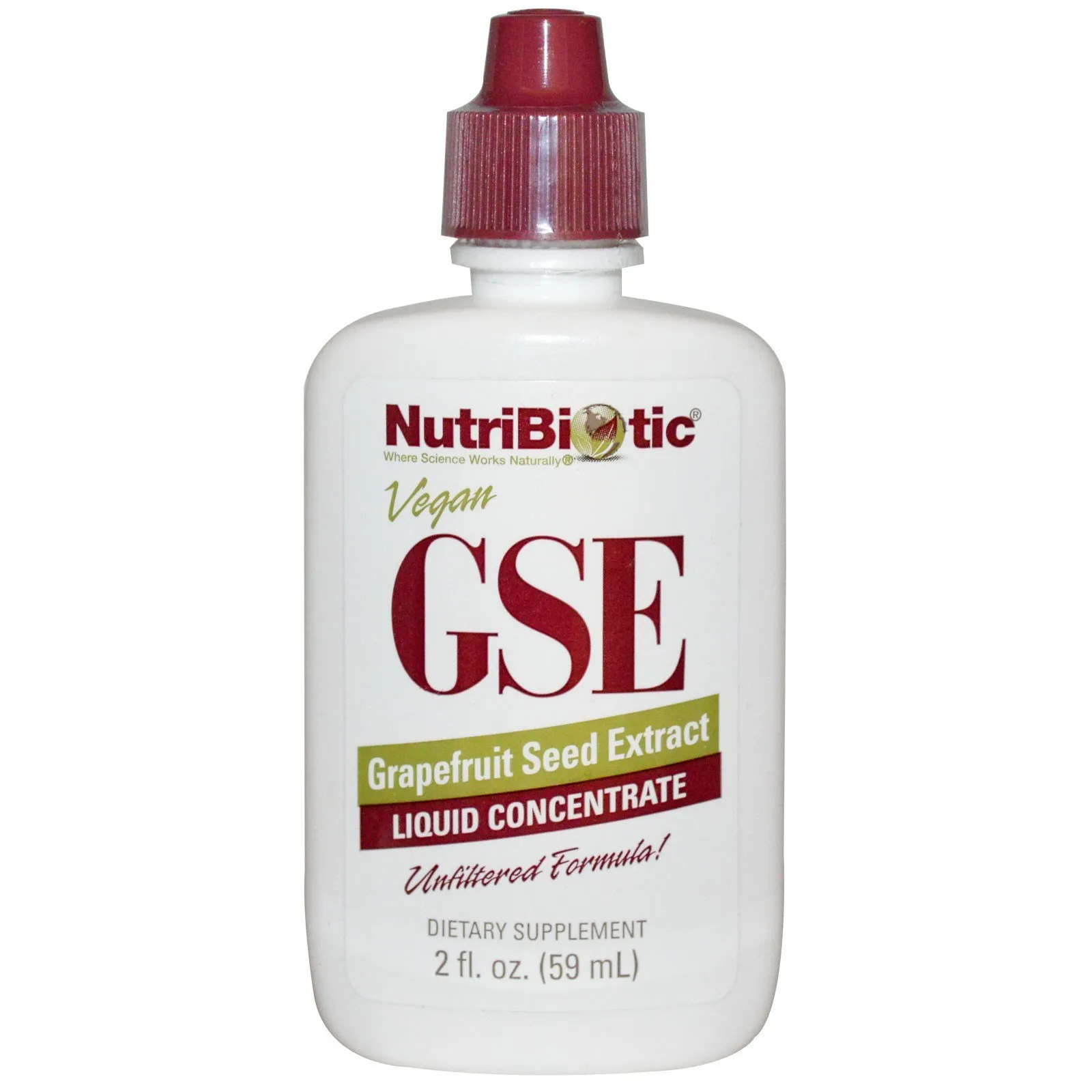 Nutribiotic GSE Grapefruit Seed Extract Liquid Concentrate 2 fl oz