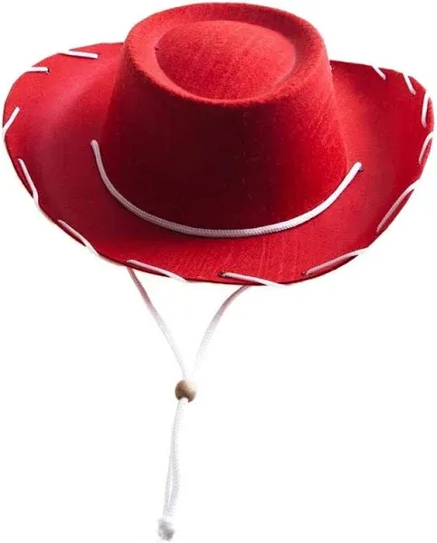 Century Novelty Children's Red Felt Cowboy Hat