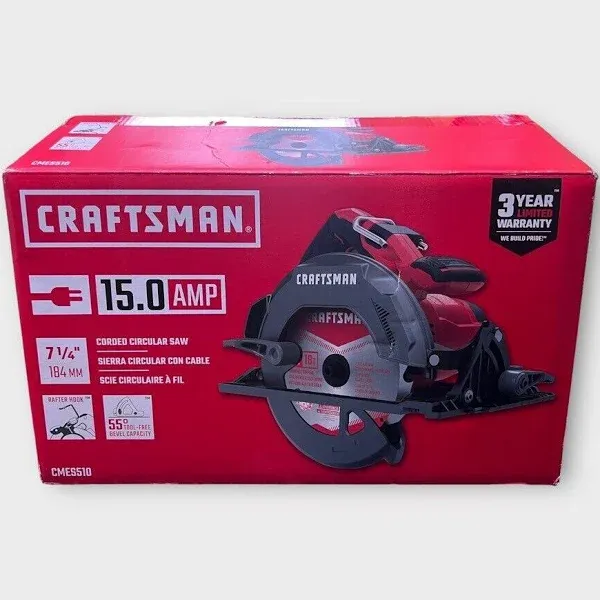 Craftsman 15-Amp 7-1/4-in Corded Circular Saw Cmes510