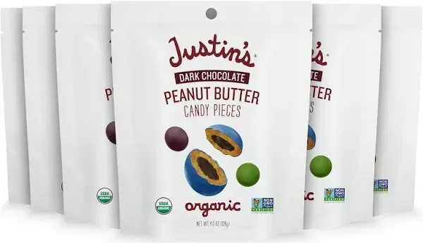 Justin's Dark Chocolate Organic Peanut Candy Pieces