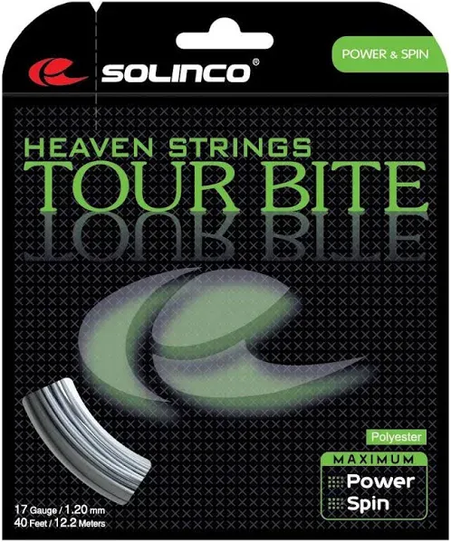 Solinco Tour Bite 20/1.05 Tennis String (Silver)