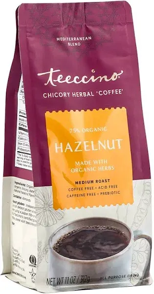 Teeccino Chicory Herbal Coffee Hazelnut