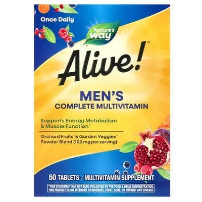 Alive! Complete Multivitamin, Men’s Energy, Tablets - 50 Count