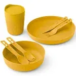 Sea to Summit Passage Dinnerware Set 1P 7 Piece Arrowwood Yellow A1351-50