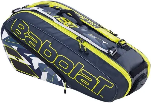 Babolat RHX6 Pure Aero Grey Yellow White Tennis Racquet Bag 