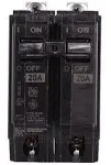 GE THQB2120 Circuit Breaker, 20A, Bolt On, 120/240V, 2P