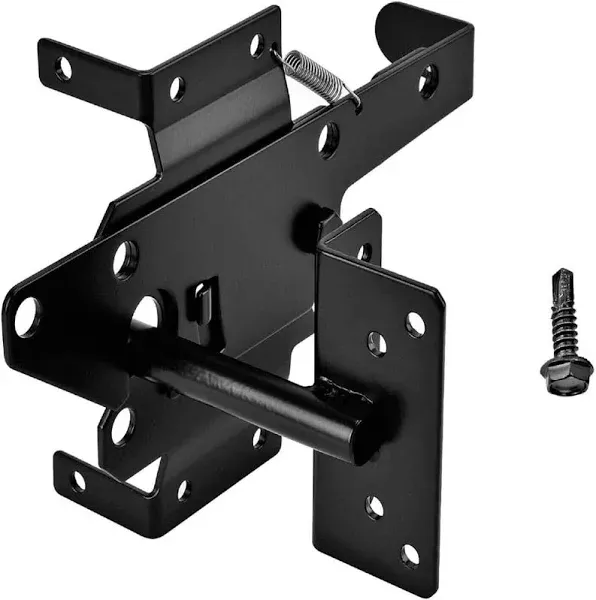 Self-Locking Gate Latch