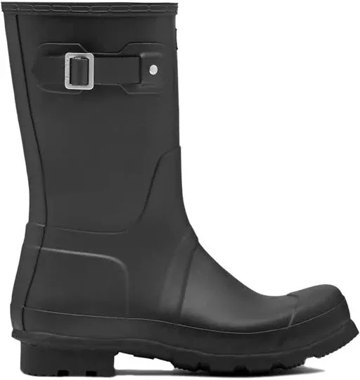 Shop Hunter Original Short Waterproof Rain Boot In Black