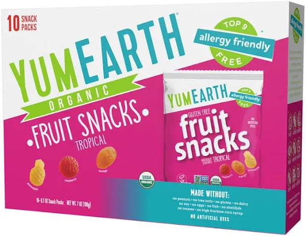 YumEarth Organic Fruit Snacks Tropical (7 oz)