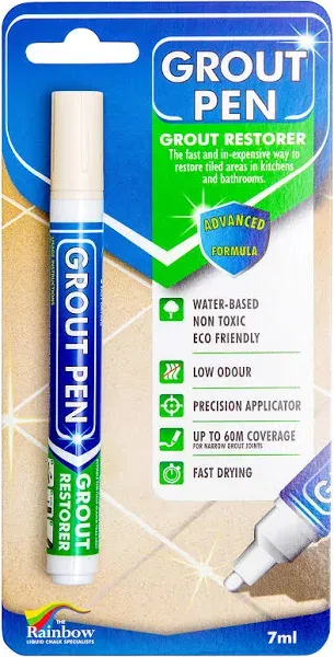 Grout Pen Tile Paint Marker Waterproof Grout Paint, Tile Grout Colorant and Sealer Pen