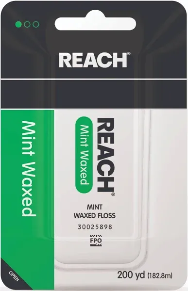 Reach Waxed Dental Floss, Mint, 50.2 m (0.32 oz)