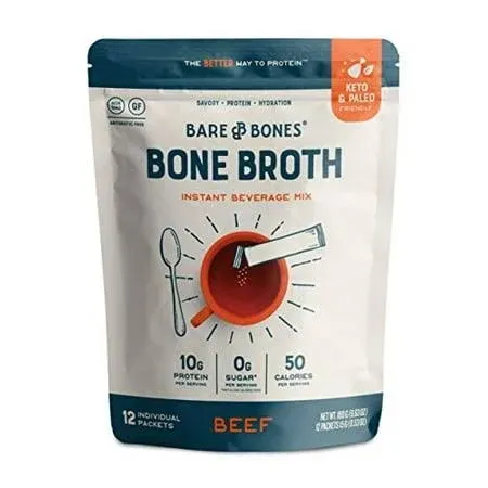 Bare Bones Beef Bone Broth Instant Beverage Mix