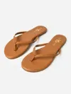 Yosi Samra Rivington Flip Flop In Gold Metallic