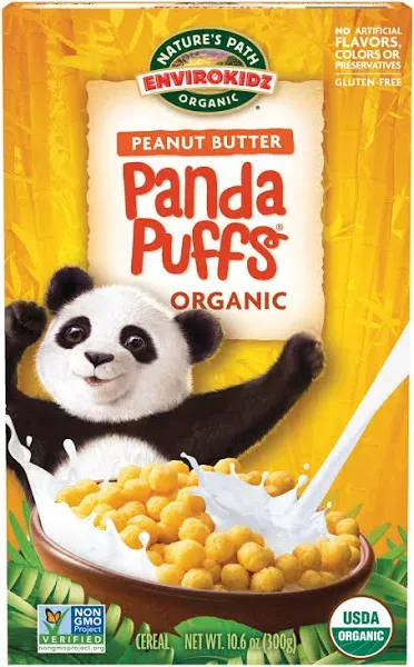 Nature's Path, EnviroKidz, Organic Panda Puffs, Peanut Butter, 10.6 oz (300 g)