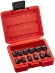 Sunex 1825 Tools 11-piece 1/4 In. Drive 12-point Metric Magnetic Universal Impact Socket Set