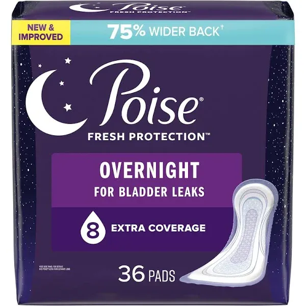 Poise Overnight Pads