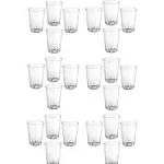 12oz Hard Plastic Party Cups – Perfect for Home, Office, Bars, Weddings, Showers, Birthdays, Anniversaries, and Parties! Durable & Stylish Old Fashioned Tumblers (Clear, 100 Pack)