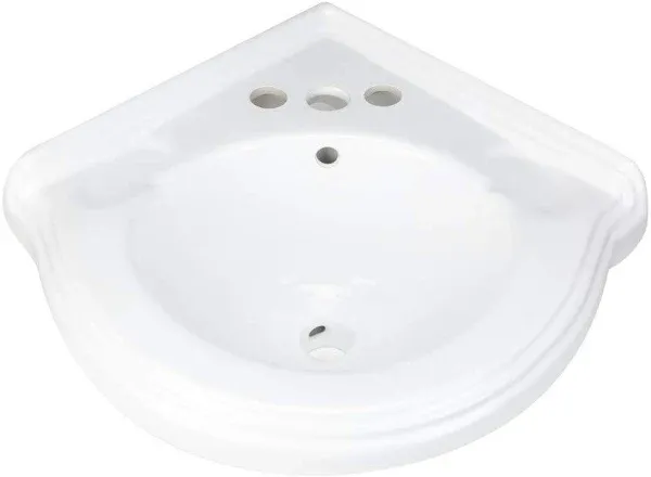 Portsmouth Corner Wall Mount Small Bathroom Sink