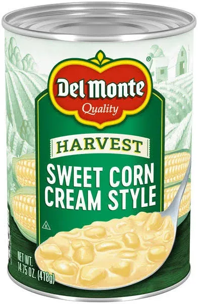 Del Monte Golden Sweet Cream Style Corn, 14.75 oz - Case of 24