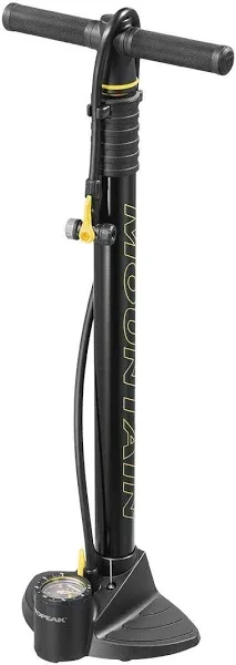 Topeak JoeBlow Mountain Bicycle Floor Pump, Steel Barrel, Large 3.5" Gauge