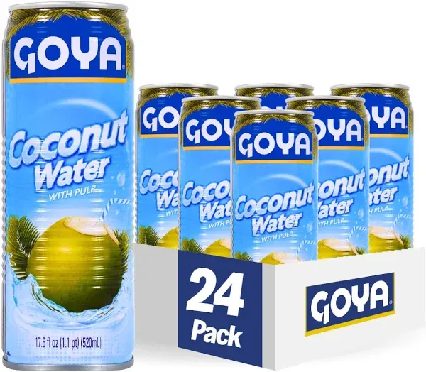 Goya Coconut Water, with Pulp - 17.6 fl oz