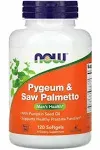 Now Foods Pygeum y Saw Palmetto 120 cápsulas blandas