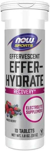 Sports, Effer-Hydrate, Orange Strawberry, 10 Tablets, 1.8 oz (51 g)