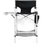 OPEN BOX ITEM -EXECUTIVE VIP TALL DIRECTORS CHAIR w/SIDE TABLE &amp; CARRY BAG