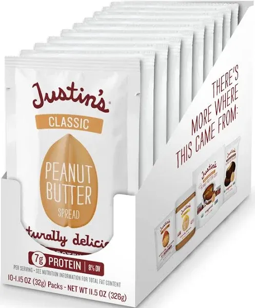 Justin's Classic Peanut Butter Squeeze Packs