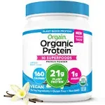 Orgain Organic Protein Protein Powder, Vanilla Bean Flavored - 18 oz