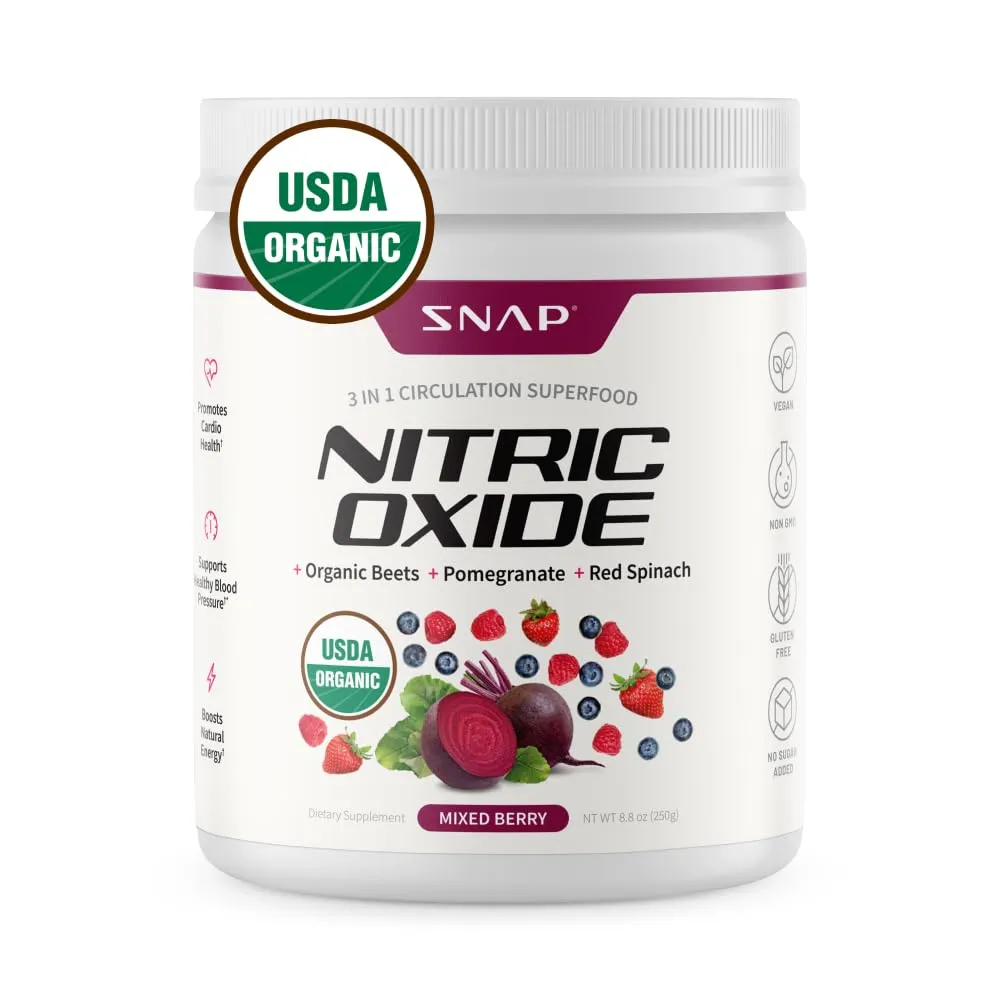 Snap Supplements Nitric Oxide Organic Beets