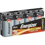 Energizer Max Alkaline, 9V Batteries, 4 Pack