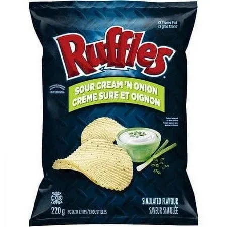 Ruffles Potato Chips Sour Cream Onion