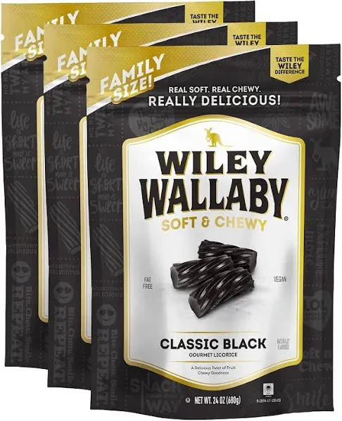 Wiley Wallaby Black Licorice