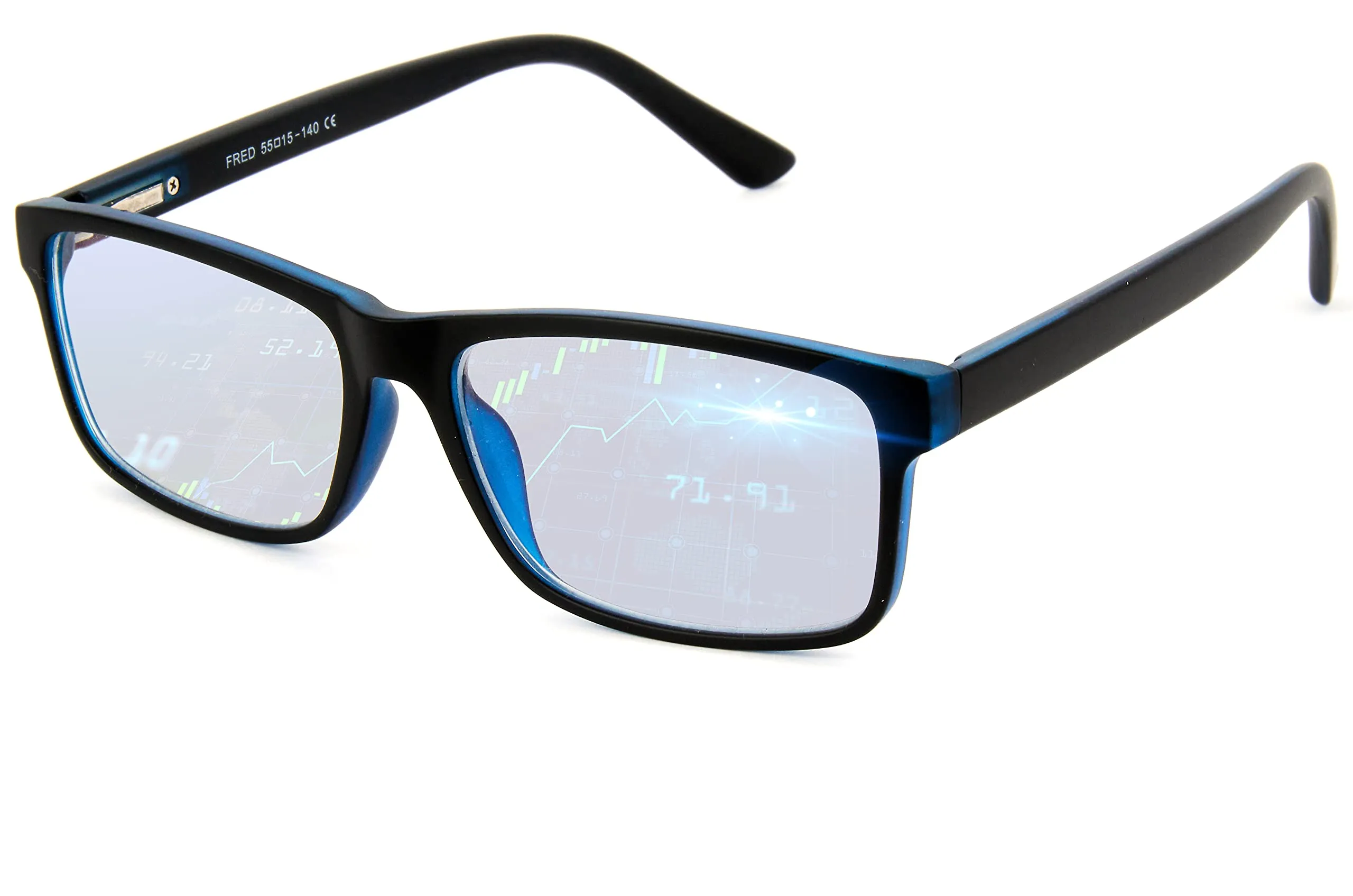 Blue Light Blocking Glasses Gaming Computer Eye Strain Anti-Fatigue Black Unisex