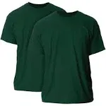 Gildan Men's G2000 Ultra Cotton Adult T-Shirt, 2-Pack, Forest Green, Medium