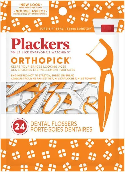 Plackers Orthopick Dental Flossers 36 Count